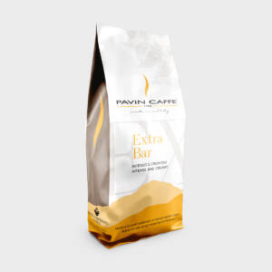 Cafea Boabe PAVIN CAFFE EXTRA BAR Acest espresso deosebit este rezultatul unui amestec meticulos de boabe de cafea selecționate cu atenție, care conferă băuturii un caracter armonios, bogat și intens.